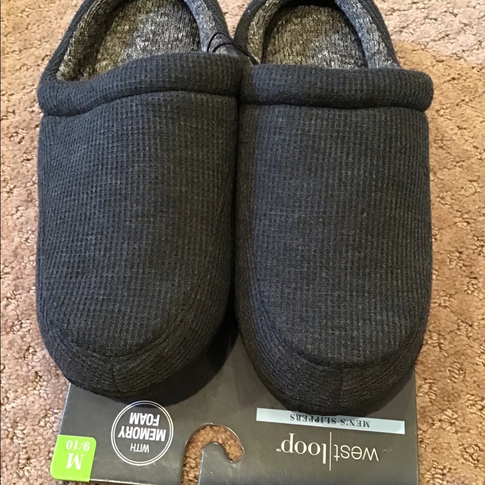 🌸 MENS SLIPPERS WITH MEMORY FOAM SIZE 9/10 NWT